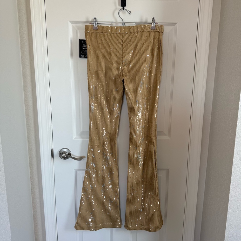 NWT Retrofete Julien Sequin Knit Pant, S - Picture 3 of 9